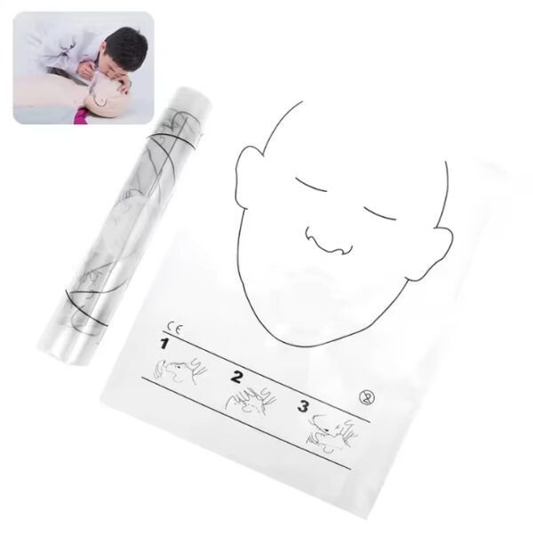 Protector facial para RCP en rollo de 30 unidades