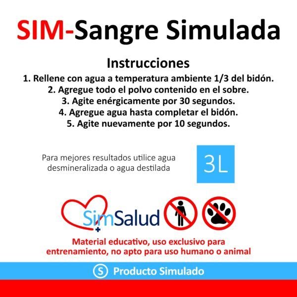 SIM-Sangre simulada 3L