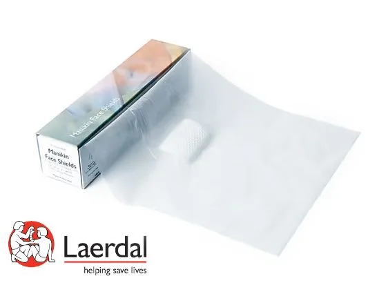 Protector facial para RCP (6 rollos de 36 protectores cada uno)